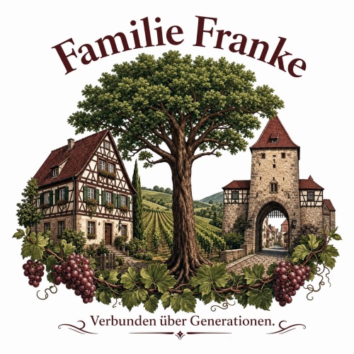 Tasse »Familie Franke – Verbunden über Generationen«