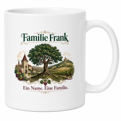 Tasse »Familie Frank – Ein Name. Eine...