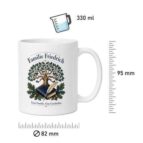 Tasse »Familie Friedrich – Eine Familie. Eine Geschichte.«
