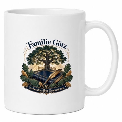 Tasse »Familie Götz – Verbunden...