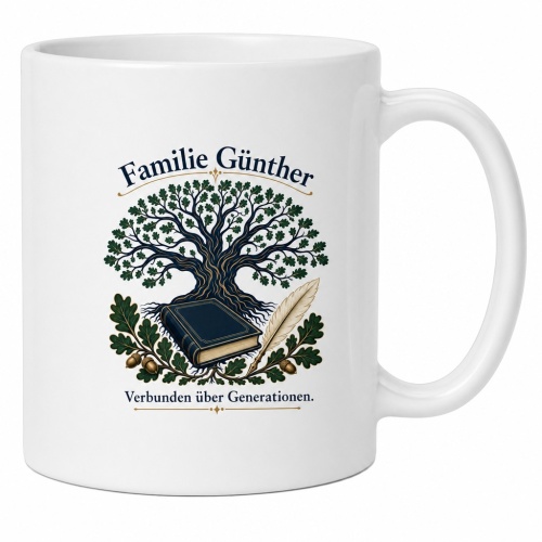 Tasse »Familie Günther – Verbunden...