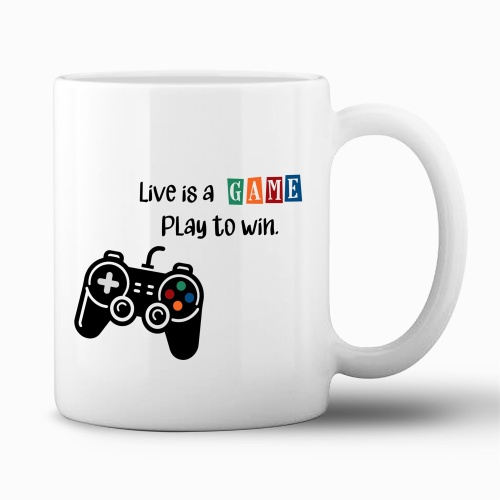 Tasse »Live is a GAME – Play to win«