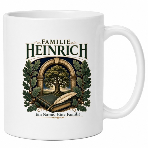 Tasse »Familie Heinrich – Ein Name. Eine...
