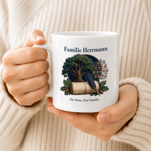 Tasse »Familie Herrmann – Ein Name. Eine Familie.«