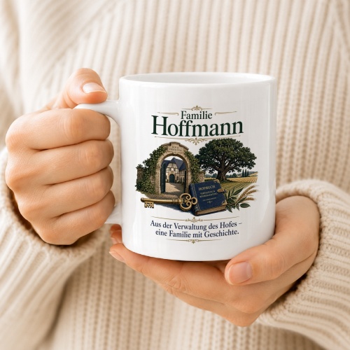 Tasse »Familie Hoffmann – Eine Familie mit Geschichte«