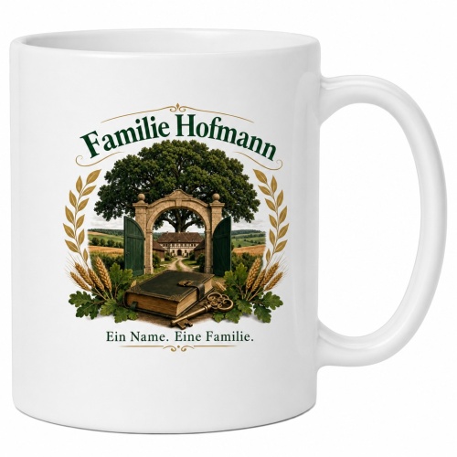 Tasse »Familie Hofmann – Ein Name. Eine...