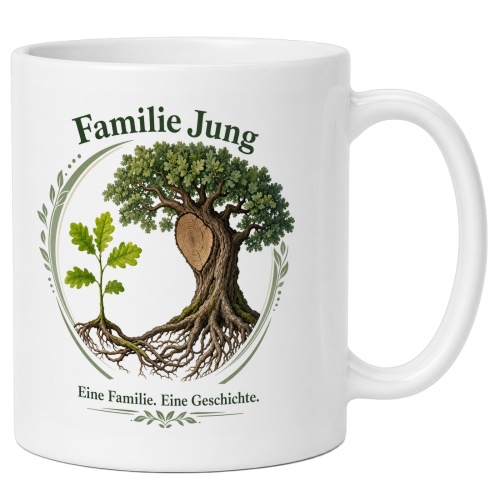 Tasse »Familie Jung – Eine Familie. Eine...