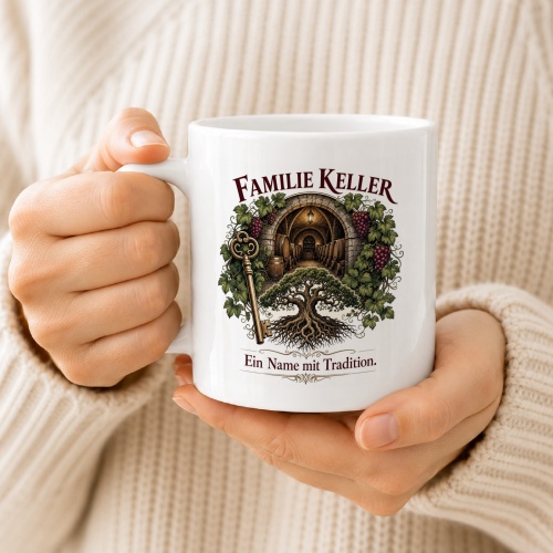 Tasse »Familie Keller – Ein Name mit Tradition«