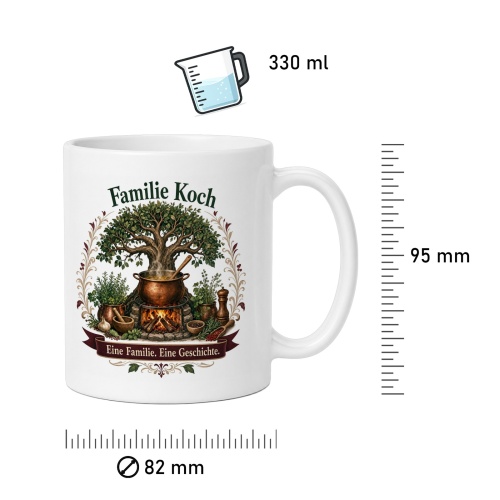 Tasse »Familie Koch – Eine Familie. Eine Geschichte.«