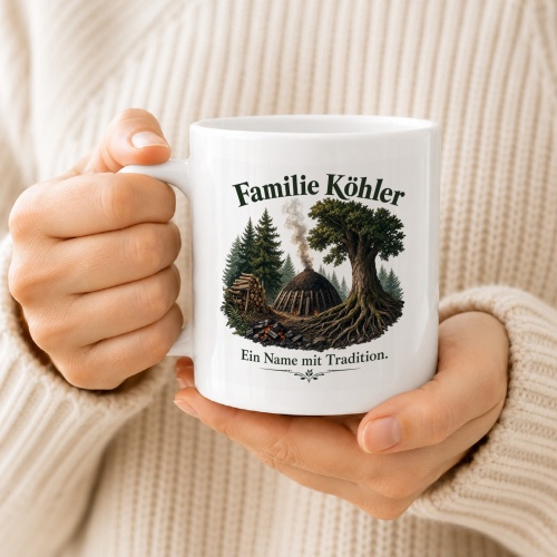 Tasse »Familie Köhler – Ein Name mit Tradition«