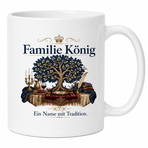 Tasse »Familie König – Ein Name mit...