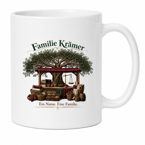 Tasse »Familie Krämer – Ein Name. Eine...