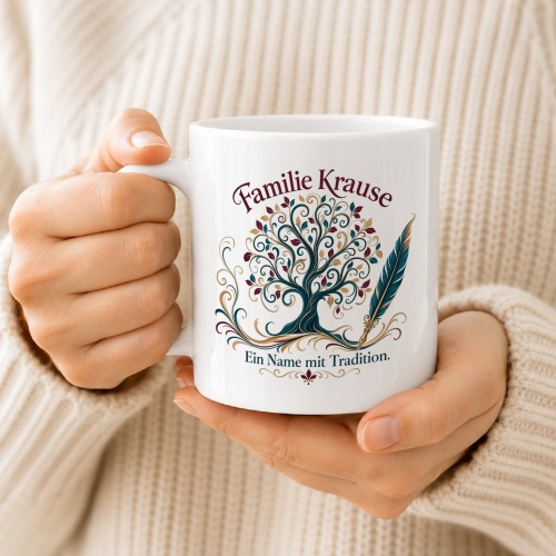 Tasse »Familie Krause – Ein Name mit Tradition«