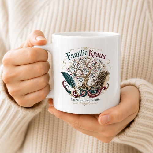 Tasse »Familie Kraus – Ein Name. Eine Familie.«