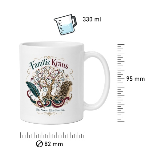 Tasse »Familie Kraus – Ein Name. Eine Familie.«