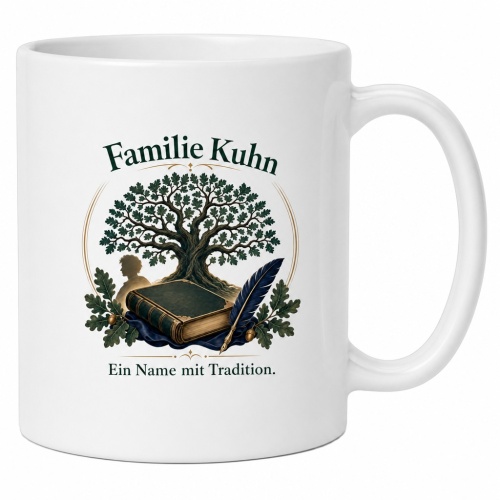 Tasse »Familie Kuhn – Ein Name mit...