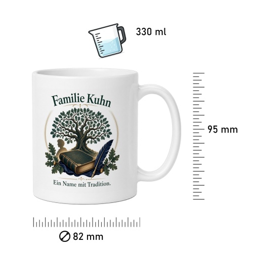 Tasse »Familie Kuhn – Ein Name mit Tradition«