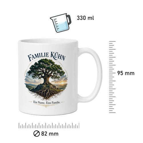 Tasse »Familie Kühn – Ein Name. Eine Familie.«