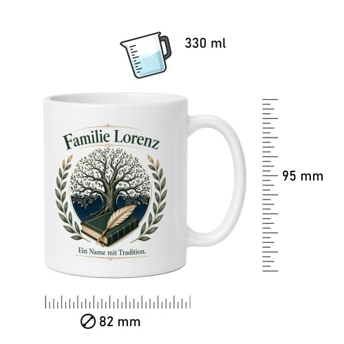 Tasse »Familie Lorenz – Ein Name mit Tradition«