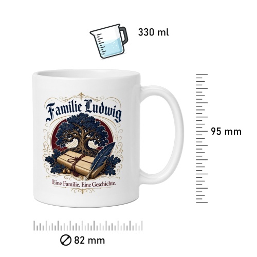 Tasse »Familie Ludwig – Eine Familie. Eine Geschichte.«