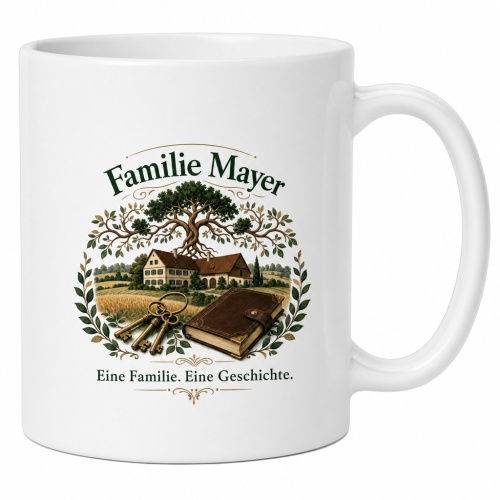 Tasse »Familie Mayer – Eine Familie. Eine...