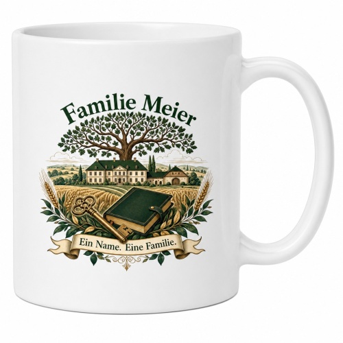 Tasse »Familie Meier – Ein Name. Eine...