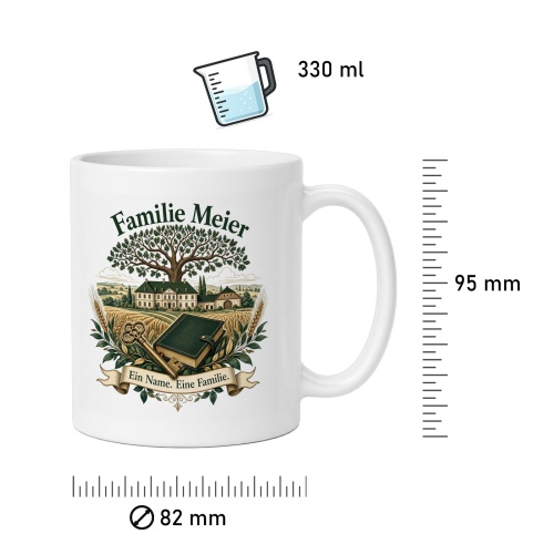 Tasse »Familie Meier – Ein Name. Eine Familie.«