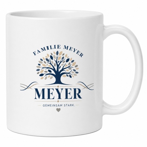 Tasse »Familie Meyer – Gemeinsam stark«