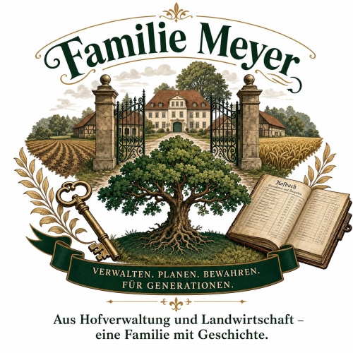 Tasse »Familie Meyer – Verwalten. Planen. Bewahren.«