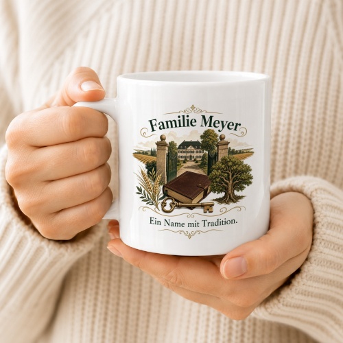 Tasse »Familie Meyer – Ein Name mit Tradition«