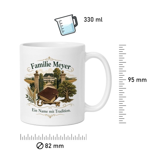 Tasse »Familie Meyer – Ein Name mit Tradition«