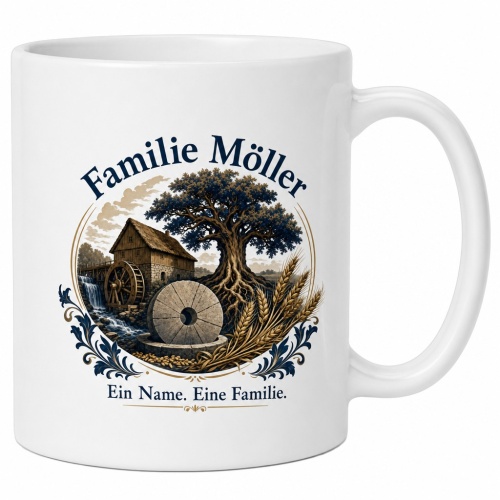 Tasse »Familie Möller – Ein Name. Eine...
