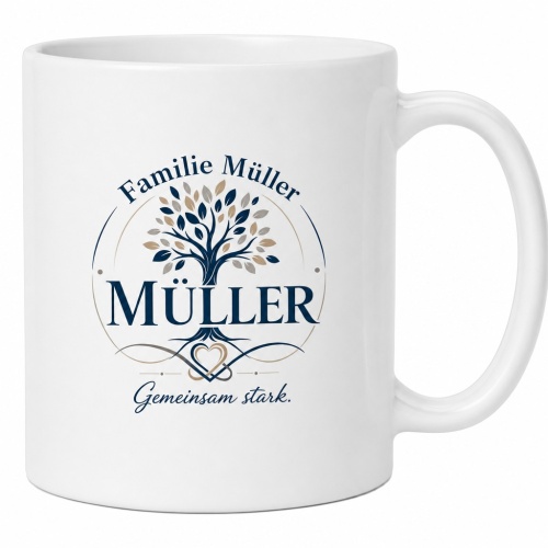 Tasse »Familie Müller – Gemeinsam...