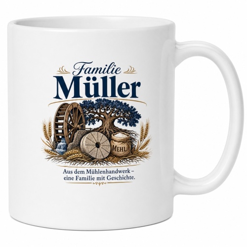 Tasse »Familie Müller –...