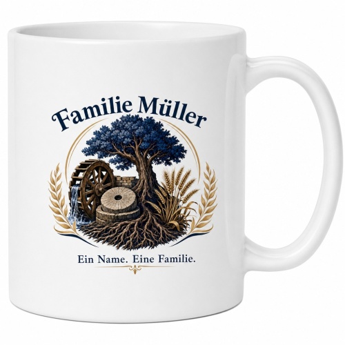 Tasse »Familie Müller – Ein Name. Eine...