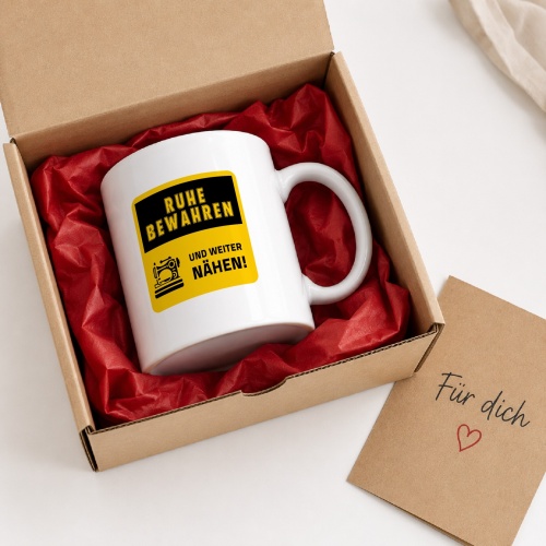 Tasse »Ruhe bewahren, Nähen«