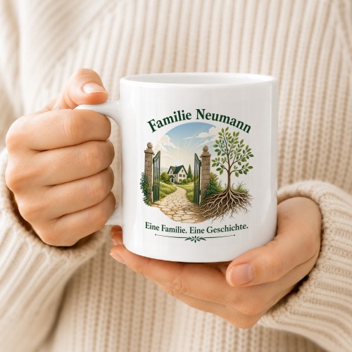 Tasse »Familie Neumann – Eine Familie. Eine Geschichte.«