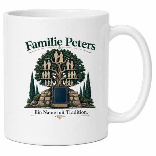 Tasse »Familie Peters – Ein Name mit...