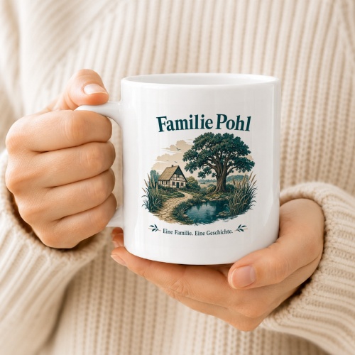 Tasse »Familie Pohl – Eine Familie. Eine Geschichte.«