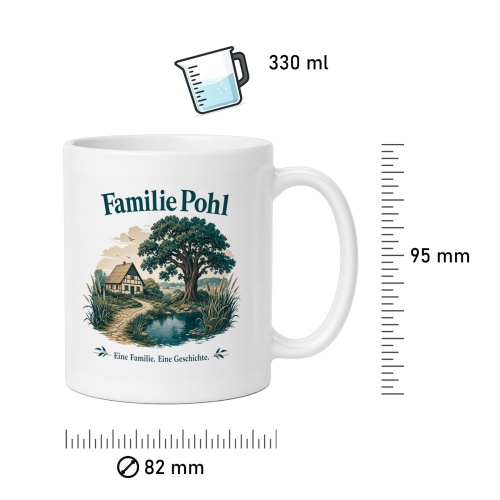 Tasse »Familie Pohl – Eine Familie. Eine Geschichte.«