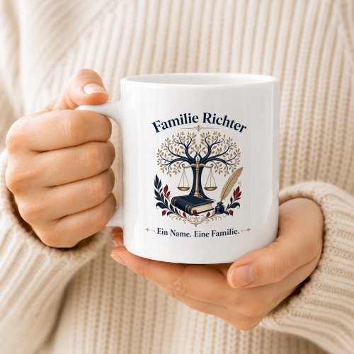 Tasse »Familie Richter – Ein Name. Eine Familie.«