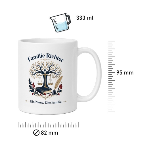 Tasse »Familie Richter – Ein Name. Eine Familie.«