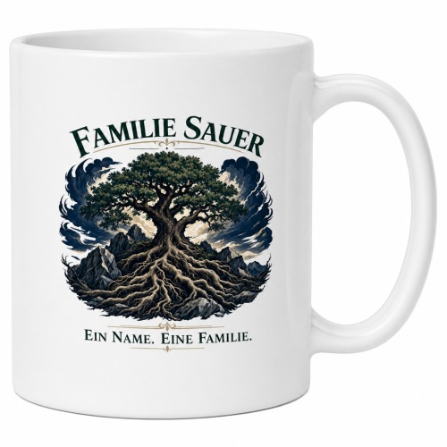 Tasse »Familie Sauer – Ein Name. Eine...