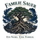 Tasse »Familie Sauer – Ein Name. Eine Familie.«