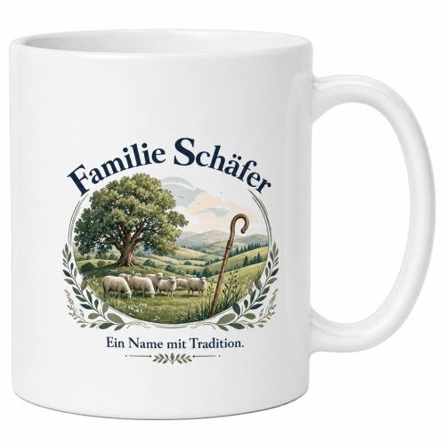 Tasse »Familie Schäfer – Ein Name mit...