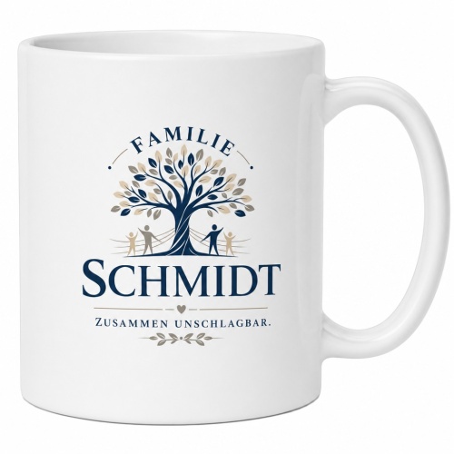 Tasse »Familie Schmidt – Zusammen...