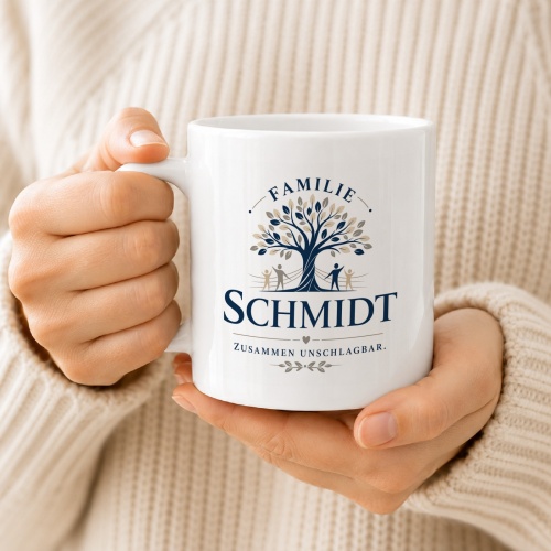 Tasse »Familie Schmidt – Zusammen unschlagbar«
