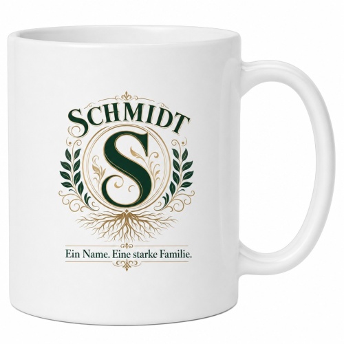 Tasse »Schmidt – Ein Name. Eine starke...