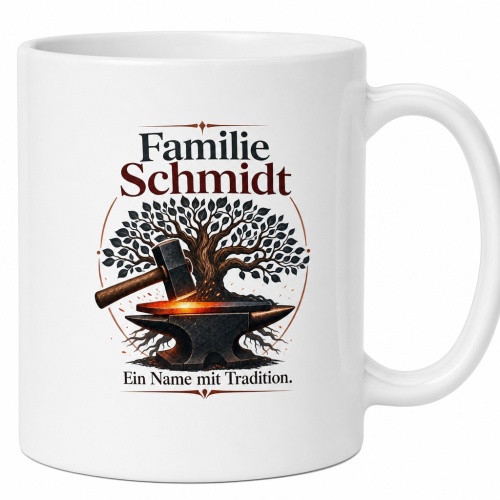 Tasse »Familie Schmidt – Ein Name mit...