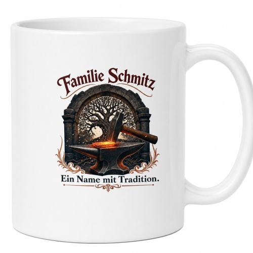 Tasse »Familie Schmitz – Ein Name mit...